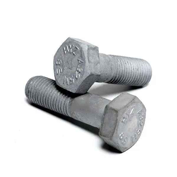 Foto de perno hexagonal ASTM A325 galvanizado