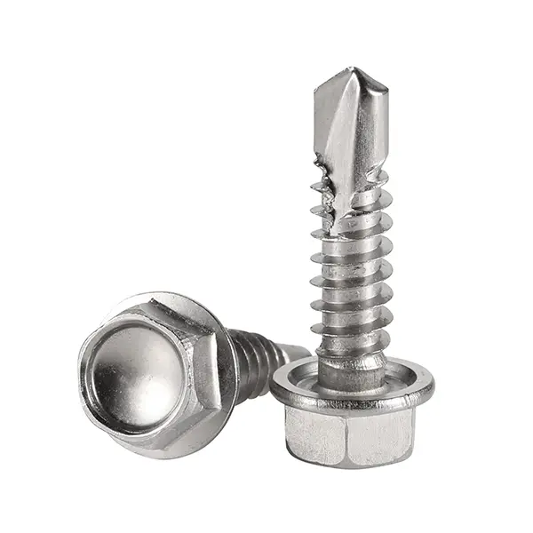Foto de tornillo autoperforante punta broca inoxidable
