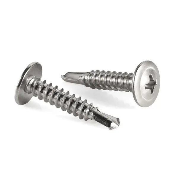 Foto de tornillo wafer punta broca zincado